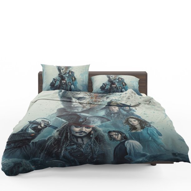 Pirates of the Caribbean Salazar Revenge Quilt Duvet Cover Set Bedclothes3-Piece Bedding Set