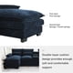 thumbnail image 3 of 123*55"Modern U-shaped Sectional Sofa with Console,Cup Holders and USB Charger,6 Seat Upholstered Symmetrical Indoor Furniture,Comfy Chenille Cloud Couch with Chaise for Living Room,Apartment,5 Colors, 3 of 3