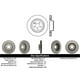 thumbnail image 3 of Disco Freno para auto Mercedes Benz E550 2003-2009 Delantero, 3 of 3