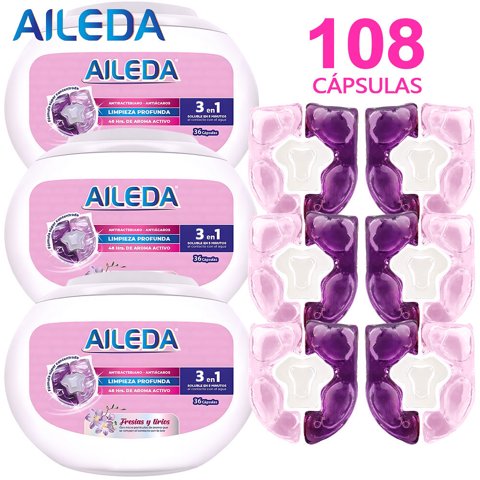 Detergente En Cápsulas Aileda Fresias Y Lirios 108 Cáps (Fresias Y Lirios)