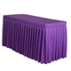 thumbnail image 3 of 47 'cubierta De La Falda De La Tabla Del Mantel Casero Para La Decoración Del Banquete De Boda Púrpura, 3 of 3