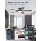 thumbnail image 3 of Ventilador de Techo Phylluz GLX047 52 pulg Bajo Perfil LED DC, 3 of 3