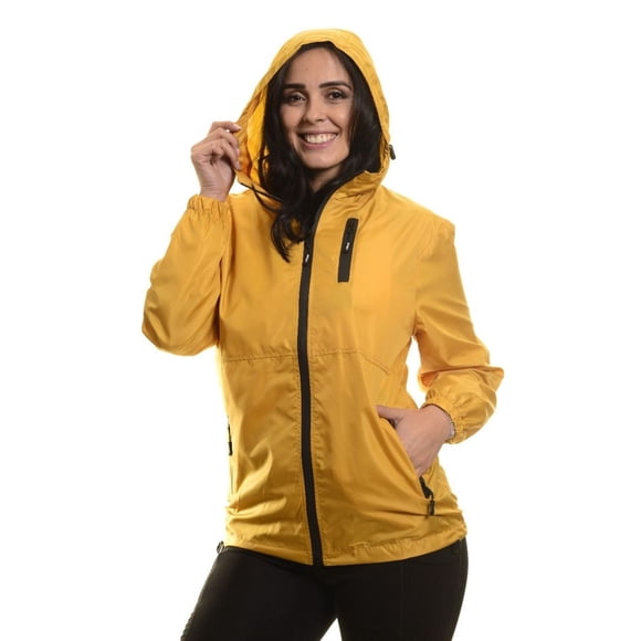 Chaqueta Mujer Corta Viento Impermeable Parka Liviana Colores 9279