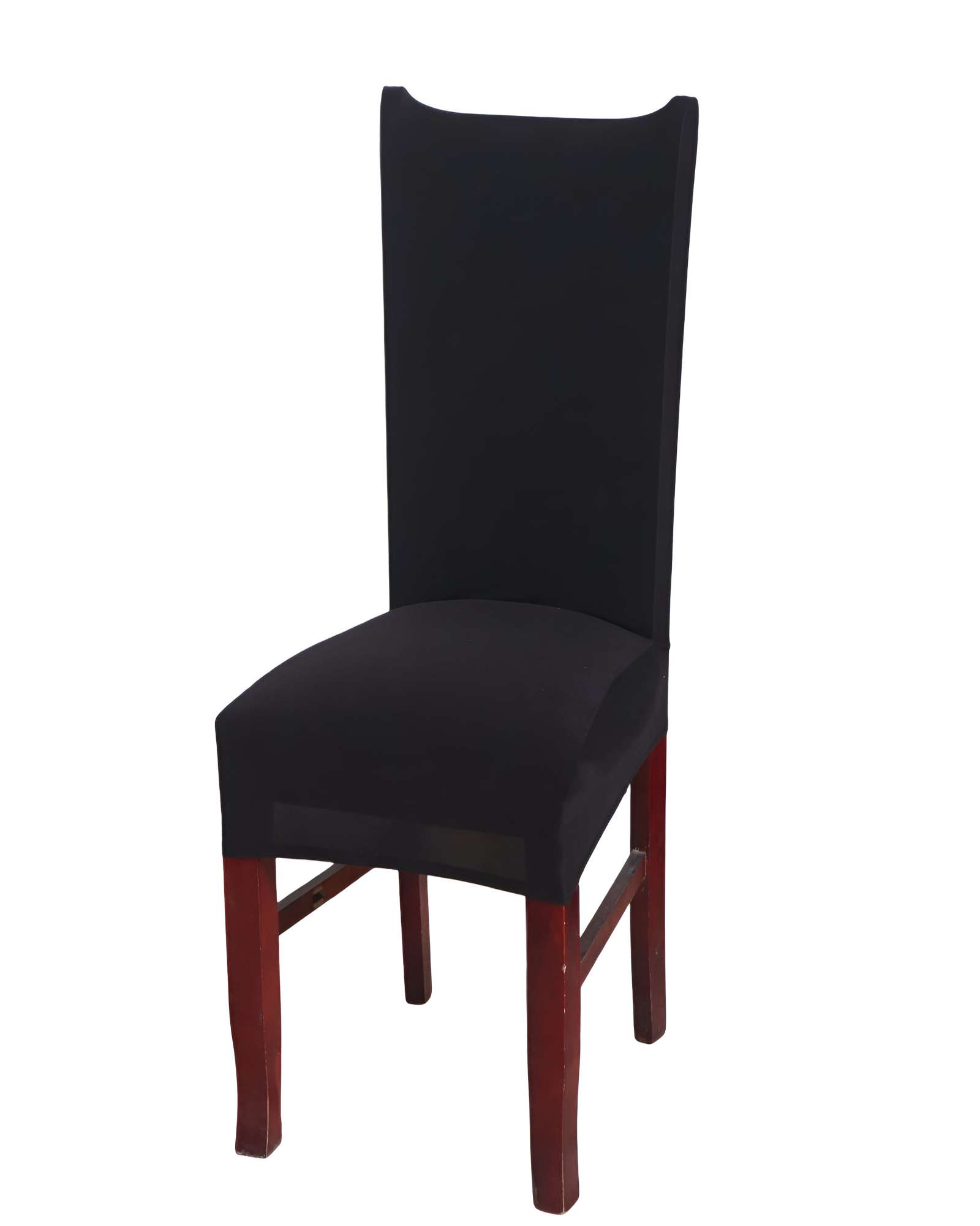 Genérico - Pack De 6 Fundas Para Silla Elasticadas Color Negro