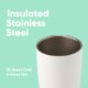 thumbnail image 2 of Vaso de café Owala SmoothSip, aislante, acero inoxidable, 590 ml, 2 of 3