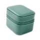 thumbnail image 3 of Caja de reloj individual, caja de reloj de pulsera portátil de cuero PU, regalo elegante, práctico cierre de cremallera para hombres, Estuche de Viaje Verde, 3 of 5