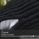 thumbnail image 4 of Set De 2 Fundas De Cojines Cama Sillon Suave Negra 45 X 45 Aura Zeus negro, 4 of 9
