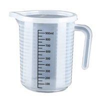 Bothyi - Taza Medidora Con Escala Clara Jarra Medidora Con Tapa Para Cerveza Casera Té 1000 Ml