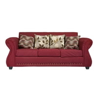 Casa Wow Deco - Sofá Roma 3C Tela Rojo
