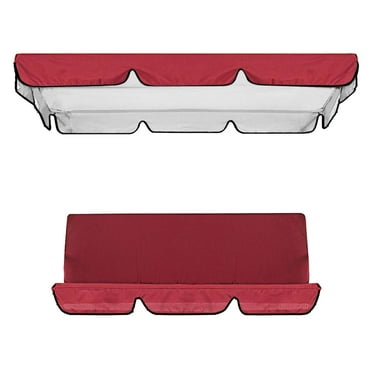 Juego De Cubierta De Dosel Para Columpio, Funda De Cojín Para Columpio De Patio, Funda De Asiento Para Columpio Para 3 Personas