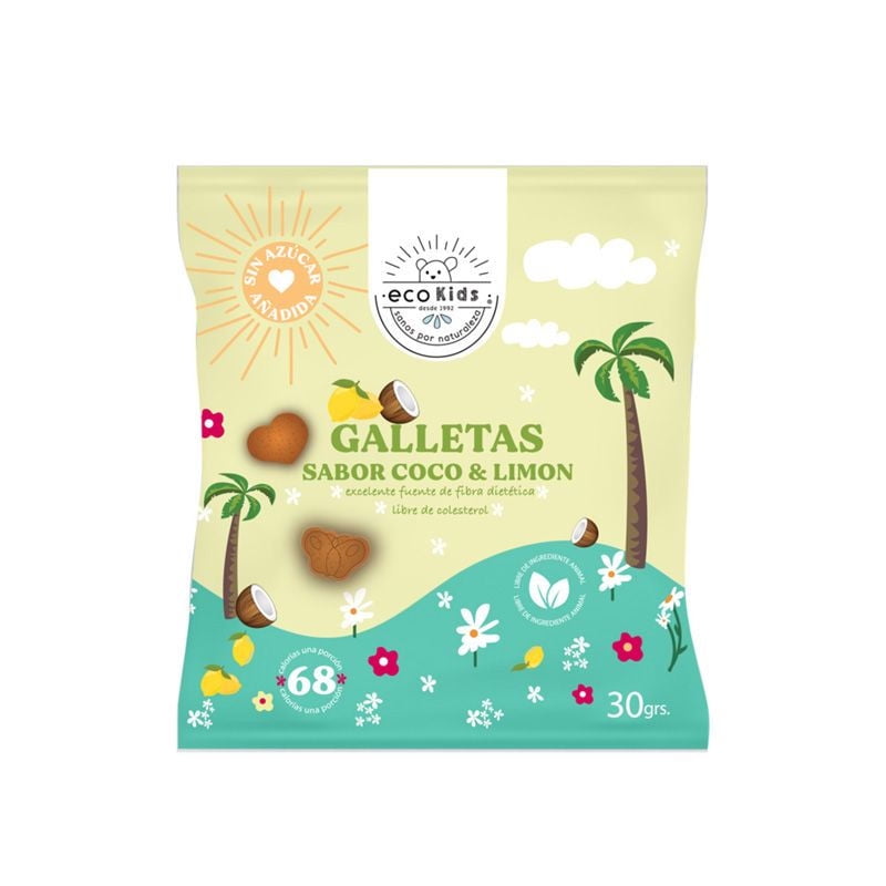 Galleta Mini Ecokids Coco Limon 30 g Ecovida