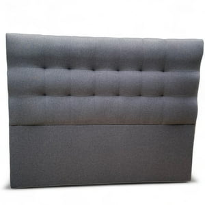 Muebles Barcelona - Respaldo De Cama King Valencia Tela Gris Oscuro