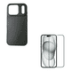 thumbnail image 1 of Carcasa Goma Lamina Vidrio Compatible Con iPhone 17 Pro Max Negro, 1 of 4