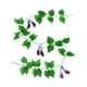 thumbnail image 2 of Planta Colgante De Ratán Verde De Flores Artificiales, Ratán Falso Para El Hogar, Boda, Berenjena, 2 of 3