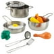 thumbnail image 1 of Juego de utensilios de cocina KidKraft Deluxe con comida para niños mayores de 3 años, 1 of 3