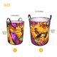 thumbnail image 5 of El Aprendiz del Tigre Cesta de lavandería de gran capacidad redonda con asa, bolsa para ropa sucia plegable, almacenamiento para dormitorio, baño y lavadero 44x35 cm, 5 of 6