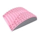 thumbnail image 3 of Camilla para cuello y espalda, dispositivo relajante lumbar, masajeador de espalda baja con soporte lumbar, crujidor de espalda para silla, coche, Rosa, 3 of 5