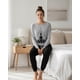 thumbnail image 3 of Pijama Mujer Algodón Yoga Gris gris M, 3 of 7