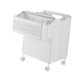 thumbnail image 3 of Cesto De Ropa Sucia Plegable Con Ruedas, Cesta Para Ropa Sucia, Color Blanco, 3 of 5