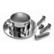 thumbnail image 2 of Soporte Barra Redondo Aluminio 19mm 2 Un Cromado Dvp, 2 of 2