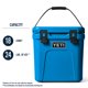 thumbnail image 5 of Hielera YETI Roadie 24 Big Wave Blue con capacidad de 24 litros, 5 of 8