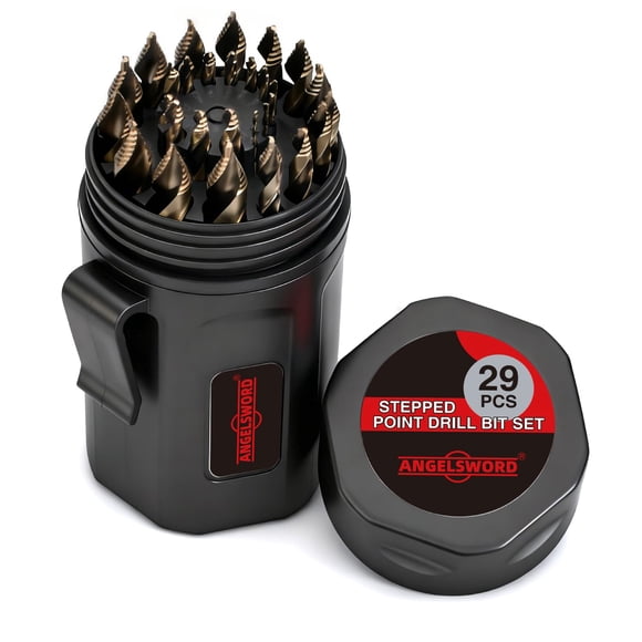 Juego de brocas ANGELSWORD 29 piezas 1/16"-1/2" titanio