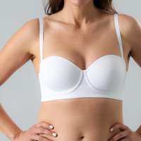 Sosten Sin Bretel Copa Preformada Flores Mujer 11673-1