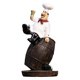 thumbnail image 3 of Delicada Chef Figurita Adorno Estatua Modelo Cocina Hogar Restaurante Decoración Siéntese En El Barril De Vino, 3 of 5