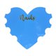 thumbnail image 1 of Accesorio De Fotografía De Manicura Profesional Compacto En Forma De Corazón Para Regalo De Artista Azul, 1 of 5