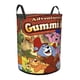 thumbnail image 2 of Las Aventuras de los Osos Gummi Cesta de lavandería de gran capacidad redonda con asa, bolsa para ropa sucia plegable, almacenamiento para dormitorio, baño y lavadero 44x35 cm, 2 of 6