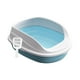 thumbnail image 5 of Bandejas De Arena Para Mascotas Con Lados Altos, Inodoro Para Orinal Para Hámsteres, Conejitos, Gatos De Interior, Azul, 38 Cm, 5 of 5