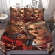 thumbnail image 1 of Bride of Chucky 3 Pcs Bed Sheets Set Breathable Duvet Cover with 2 Pillow Sham Soft All Seasons Bedding Set, 1 of 5