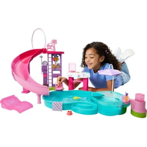 Playset Barbie Dream Pool Con 6 Áreas De Juego Y Más De 20 Accesorios