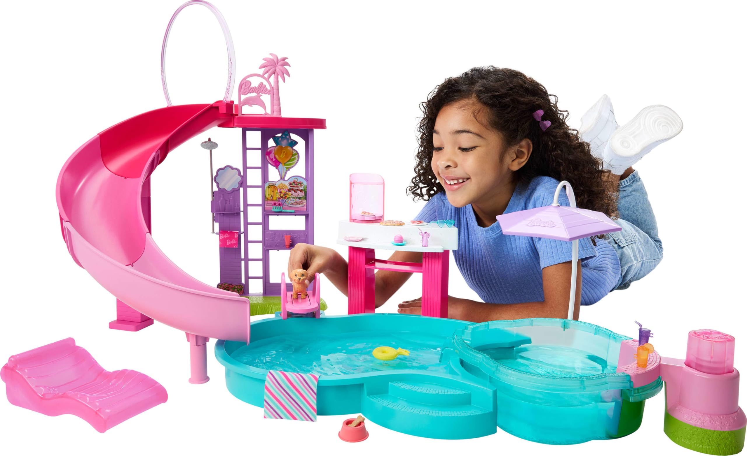 Playset Barbie Dream Pool Con 6 Áreas De Juego Y Más De 20 Accesorios