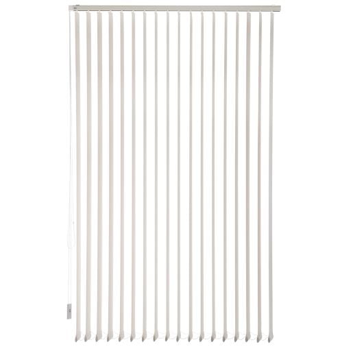 Cortina Vertical Sunscreen Blanca 230 cm de Alto x Ancho a Elección para Sala, Living, Oficina o Escritorio (140 cm de Ancho x 230 cm de Alto)