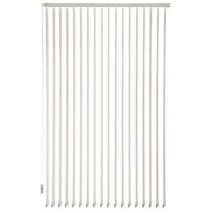 Bertex - Cortina Vertical Sunscreen Blanca 230 Cm De Alto X Ancho A Elección Para Sala, Living, Oficina O Escritorio (190 Cm De Ancho X 230 Cm De Alto)