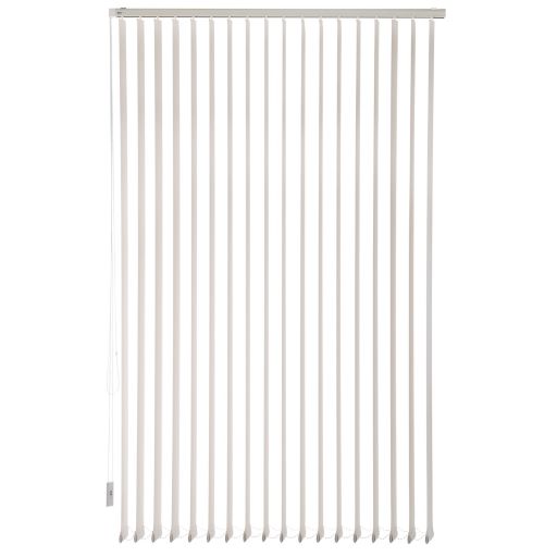 Bertex - Cortina Vertical Sunscreen Blanca 230 Cm De Alto X Ancho A Elección Para Sala, Living, Oficina O Escritorio (155 Cm De Ancho X 230 Cm De Alto)