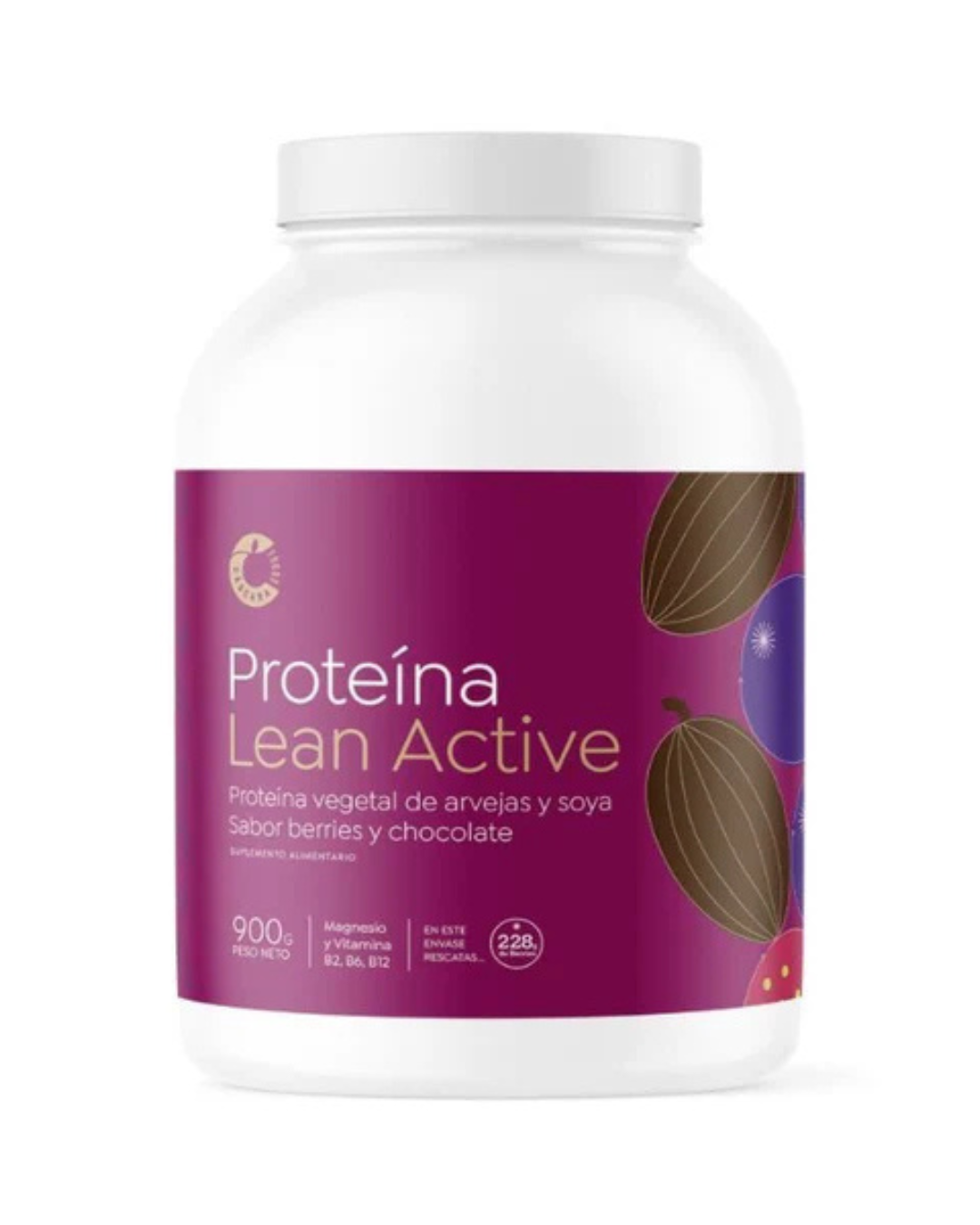 Proteína Lean Active Cacao Berries 900 Gr Cascara Foods