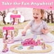 thumbnail image 3 of Set de tren de madera Lehoo Castle Unicorn para niñas de 2 a 4 años, 3 of 7