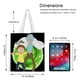 thumbnail image 5 of Rick and Morty: The Anime Bolso de tela con estampado de lienzo para mujer, bolsa de compras reutilizable y estética, con cremallera interior, regalo para mujer,38*45cm., 5 of 6