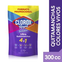 Quitamanchas Líquido Colores Vivos Sin Cloro Doypack 300 Ml Clorox