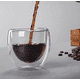 thumbnail image 2 of Juego de 4 Tazas de Café Vidrio Térmico Doble Pared 80ml Blanco, 2 of 3
