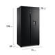 thumbnail image 2 of Refrigerador Fensa 436L No Frost Side By Side SFX440B Negro, 2 of 10