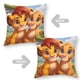 thumbnail image 2 of El Rey León Simba Fundas de almohada de terciopelo con tema, regalos de funda de almohada, decoración para el hogar, cojín de lanzar, regalo de cumpleaños para fans y parejas.66*66cm., 2 of 6