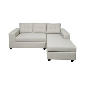 Diseños Valestrini - Sofa Seccional Kristina Lino Crudo Divan Derecho