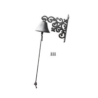 Magideal - Campana Colgante, Timbre De Puerta Con Vibración Manual, Campana De Cena Con Vibración Manual Para Decoración De Puerta De Entrada Interior Y Exterior