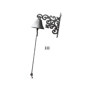 Magideal - Campana Colgante, Timbre De Puerta Con Vibración Manual, Campana De Cena Con Vibración Manual Para Decoración De Puerta De Entrada Interior Y Exterior