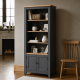 thumbnail image 3 of Vitrina "Alaia" de Madera Vitrina Artesanal de Pino - Gris Grafito - 80x35x180 cm, 3 of 3