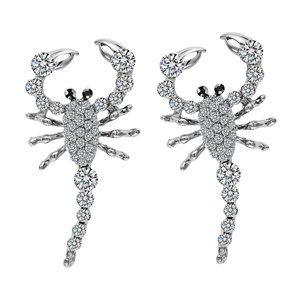 Ioensy - Pendientes Largos De Escorpión Exagerados Bling Para Concierto Halloween Cumpleaños