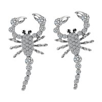 Ioensy - Pendientes Largos De Escorpión Exagerados Bling Para Concierto Halloween Cumpleaños